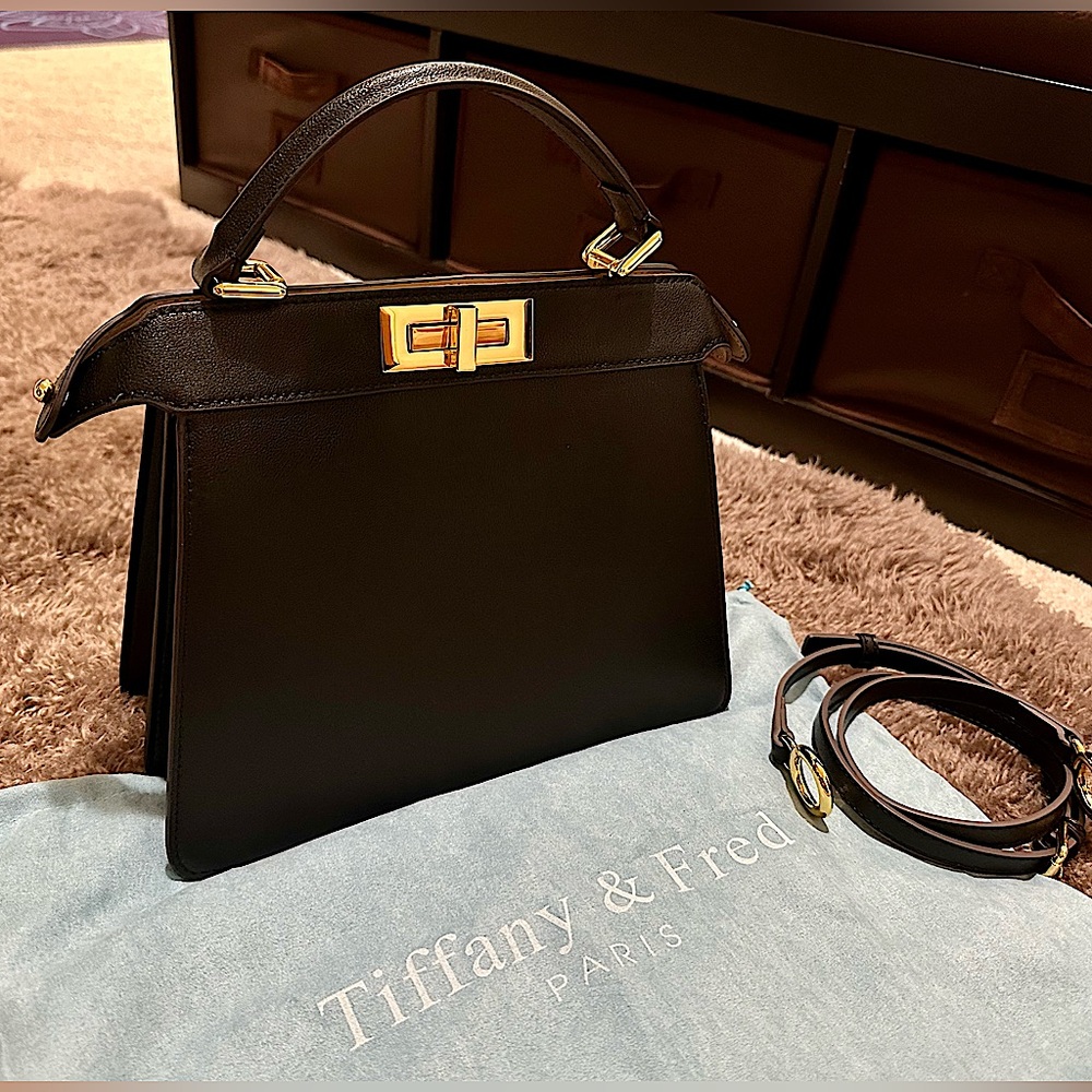 Tiffany & Fred Smooth Nappa Leather Satchel